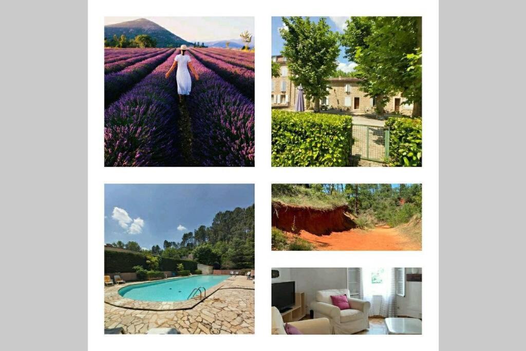 Rustrel Apartment | Éblouissant appartement au calme d'une résidence avec piscine idéalement situé au pied du Colorado provençal dans le prestigieux Luberon
