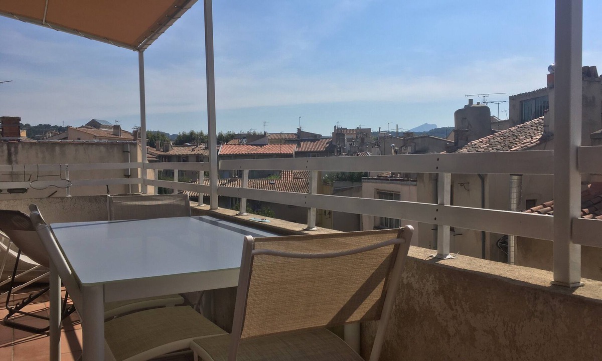 Aix-en-Provence Historic Centre Apartment | Apartment Town Center - Terrace view Sainte Victoire/Air conditioning