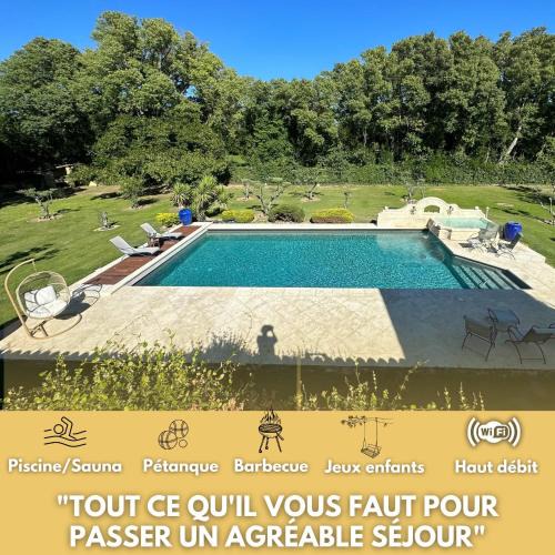 Grans Cabin | Le Mas des lys - Guest houses au coeur de la Provence dans un parc paysagé avec piscine, sauna et boulodrome