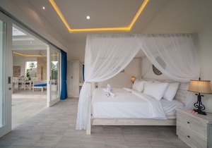 3 bedroom villa with rice field view