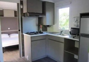 Campsite La Pinède in Provence * - Mobile Home Olivier Plus 2 Rooms 2 People Air Conditioned + TV