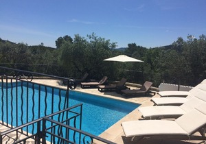 Claviers - private holiday villa with south facing pool & terraces