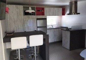 Flower Camping La Rivière * - Mobile home Premium 40m2 (2 bedrooms) + TV + LV + BBQ + Clim + 2 bathrooms 5 people