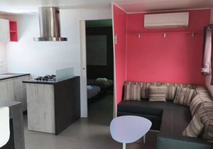 Flower Camping La Rivière * - Mobile home Premium 40m2 (2 bedrooms) + TV + LV + BBQ + Clim + 2 bathrooms 5 people