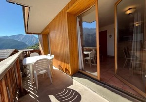 Ground floor, view exceptional, balcony, tv, ski locker, 50m², Pra Loup