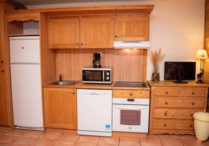 Ground floor, view mountain, balcony, parking, tv, ski locker, 43m², Pra Loup