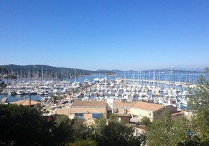 Sailing boat at Porquerolles island
