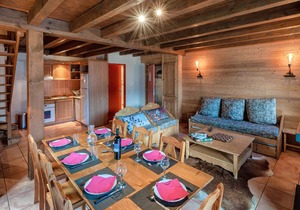 Wooden chalet with 3 bedrooms in Pra Loup
