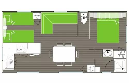 Villecroze House | 29 m² Mobile home ∙ 2 bedrooms ∙ 6 guests
