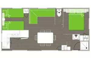 Villecroze House | 29 m² Mobile home ∙ 2 bedrooms ∙ 6 guests