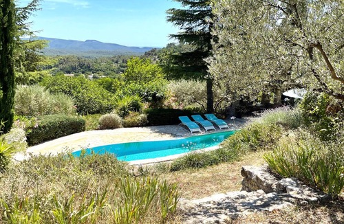 Callas House | Beautiful stone house in olive grove, great pool area and garden, panoramic view