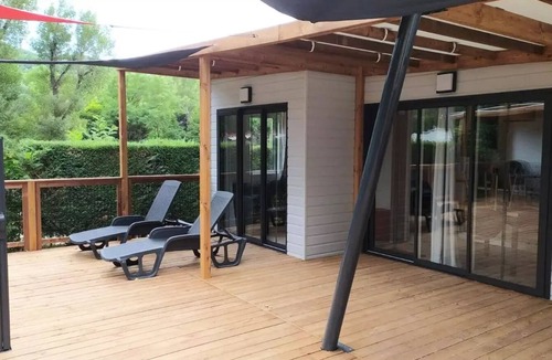 Saint Maime Ski Chalet | Flower Camping La Rivière * - Chalet Tribu Premium Air Conditioning 70m2 - 4 bedrooms - 4 bathrooms + Terrace 50m2 12 persons