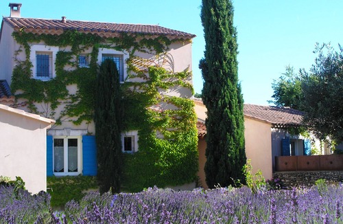Lacoste Bed & Breakfast | Luxury air conditionned twin room Glycine-terrace-Le clos des lavandes