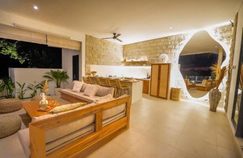 Pererenan Villa | Santorini Sunset NEW 4 BR villa with beautiful rice paddy view and a large pool