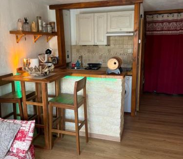 Greolieres les Neiges Apartment | Studio avec cheminée et jardin