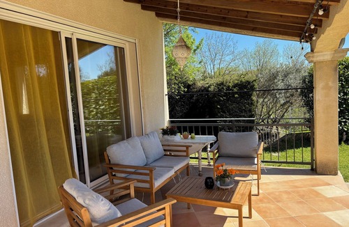 Saint-Nazaire House | Villa Clauzet Provence, private fenced pool, enclosed garden, air conditioning