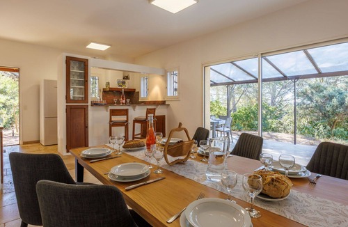 Saint-Hilaire-d'Ozilhan House | Wonderful private villa with WIFI, hot tub, private pool, A/C, TV, patio and panoramic view