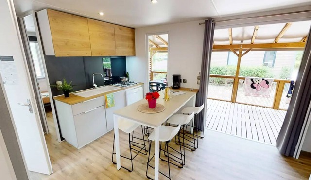 Cigale Mobile Home - 35 m² - 3 bedrooms (5 adults & 1 child up to 12 years old) 5 to 6 people - 5 people included in the rate