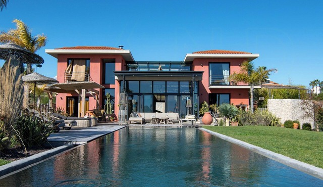 Contemporary villa with views of Cap d'Antibes