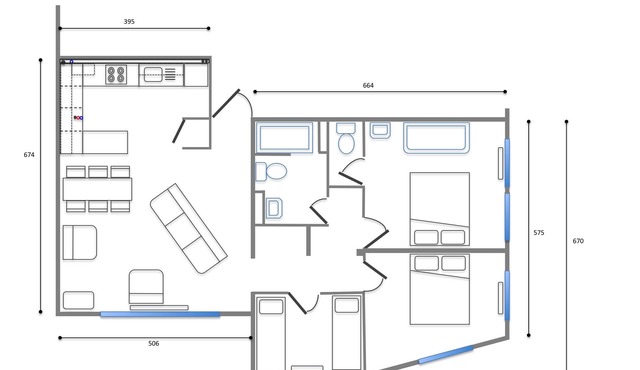 Spacious apartment with option of facilities and meals in Chalet-Hotel complex