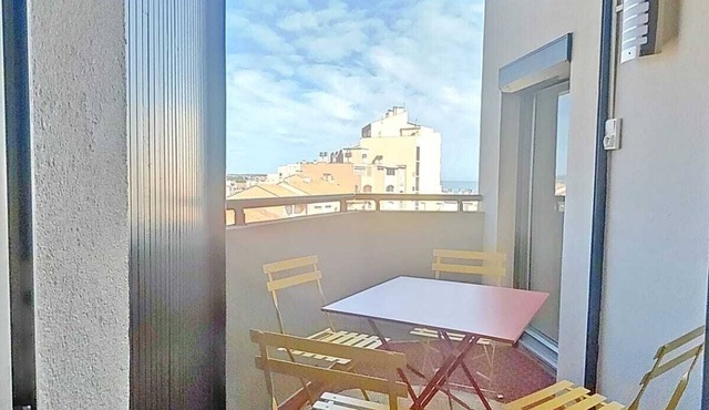 T2 VUE MER Avec Acces Direct Plage LE Barcares