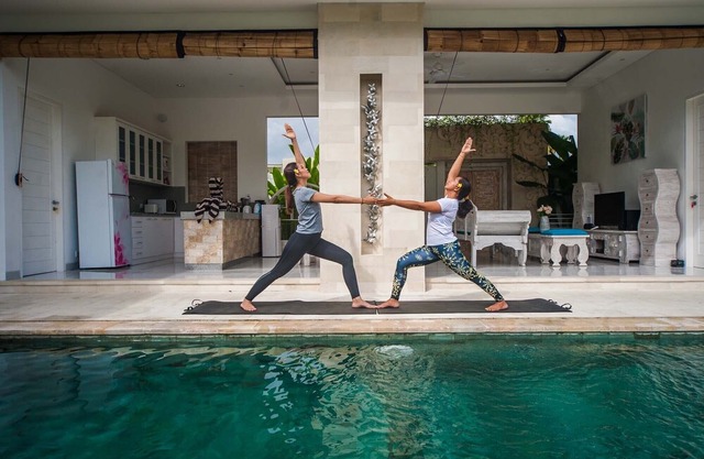 3 bedroom villa with rice field view