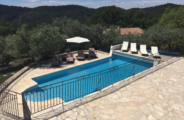 Claviers - private holiday villa with south facing pool & terraces