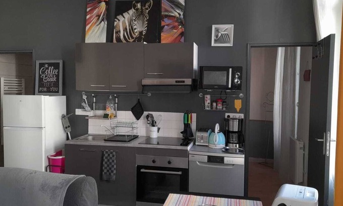 La Joliette Apartment | T5 Haussmann apartment, through-planning, 4 bedrooms, downtown, sleeps 10